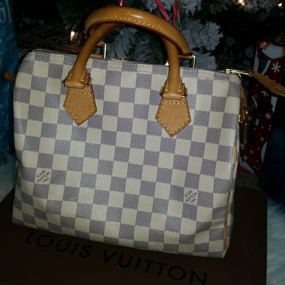 Authentic Damier LV Speedy 25